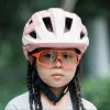 Rockbros LK-67 jeugdfietshelm met afneembaar vizier 54–58 cm, roze