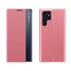 Hurtel New Sleep Case voor Samsung Galaxy S25 Ultra met flippcover en standaard, roze
