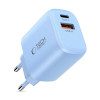 Tech-Protect NCA30 USB-A, USB-C netwerkoplader PD 30W / QC3.0 lichtblauw