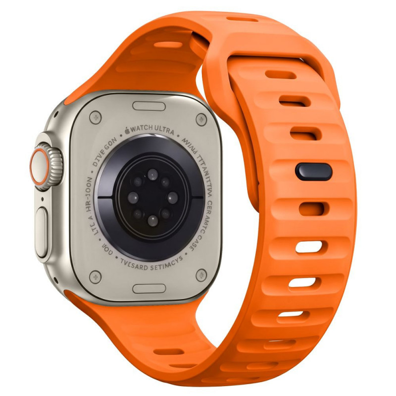 Tech-Protect Silicone Line Apple Watch 8 / 9 / 10 / 11 / 12 / SE / Ultra 44/45/46/49 mm band, oranje
