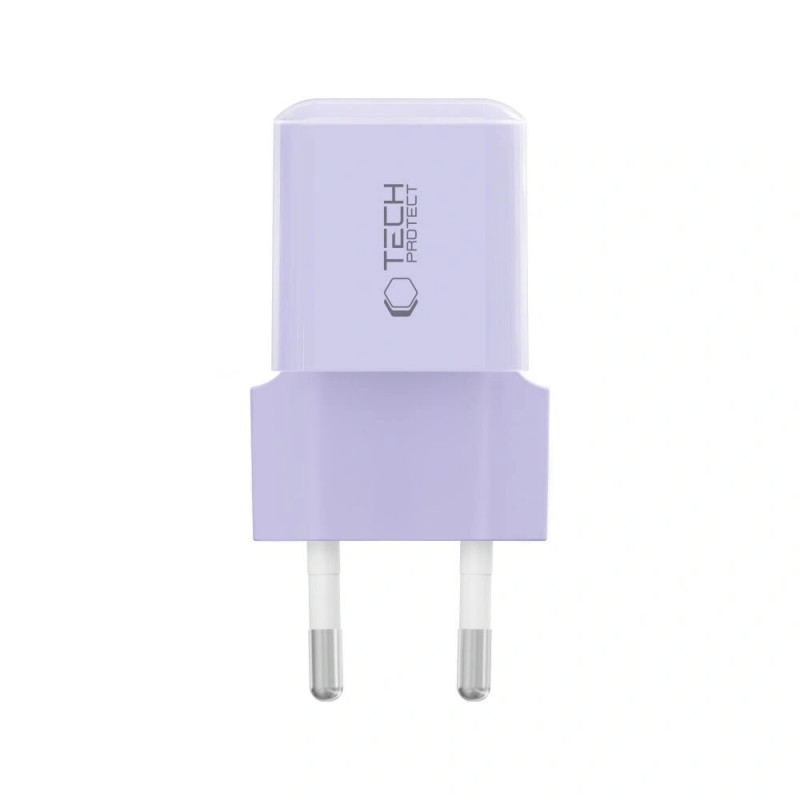 Tech-Protect NCM25 USB-C wandlader PD 25W, Baby Purple