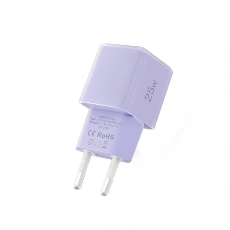 Tech-Protect NCM25 USB-C wandlader PD 25W, Baby Purple