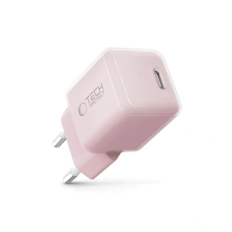 Tech-Protect NCM25 USB-C wandlader PD 25W, Baby Pink