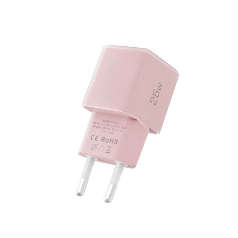 Tech-Protect NCM25 USB-C wandlader PD 25W, Baby Pink