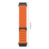 Tech-Protect Nylon Pro THP6032 horlogeband voor Garmin Fenix 5X / 5X Plus / 6X / 6X Pro / 7X / 8 / 8 Pro / 9 / 9 Pro (47 mm), oranje