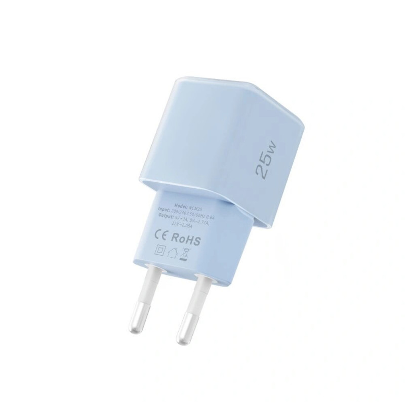 Tech-Protect NCM25 USB-C wandlader PD 25W, Baby Blue