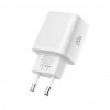 Tech-Protect NCA20 USB-A / USB-C wandlader PD 20W / QC3.0 met USB-C / USB-C-kabel 100 cm, wit