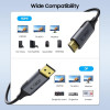 Tech-Protect UltraBoost DisplayPort / HDMI 2.0-kabel, 4K 60 Hz, 200 cm, zwart