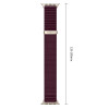 Tech-Protect NylonLoop-band voor Apple Watch 8 / 9 / 10 / 11 / 12 / SE (40 / 41 / 42 mm), Deep Burgundy