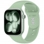 Tech-Protect Siliconen band voor Apple Watch 8 / 9 / 10 / 11 / 12 / SE (40 / 41 / 42 mm), Pistache