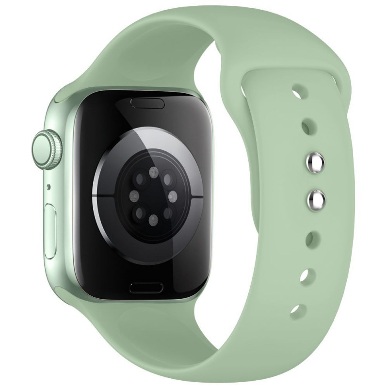 Tech-Protect Siliconen band voor Apple Watch 8 / 9 / 10 / 11 / 12 / SE (40 / 41 / 42 mm), Pistache
