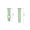 Tech-Protect Siliconen band voor Apple Watch 8 / 9 / 10 / 11 / 12 / SE (40 / 41 / 42 mm), Pistache