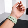 Tech-Protect Siliconen band voor Apple Watch 8 / 9 / 10 / 11 / 12 / SE (40 / 41 / 42 mm), Pistache
