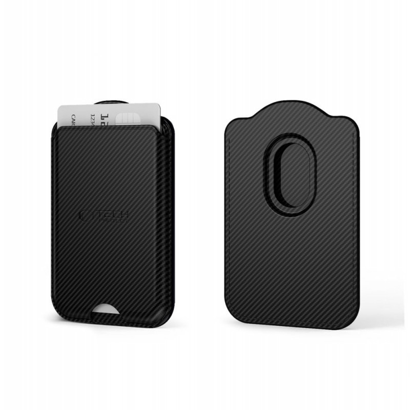 Tech-Protect CH02 MagWallet MagSafe universele magnetische kaarthouder, Carbon