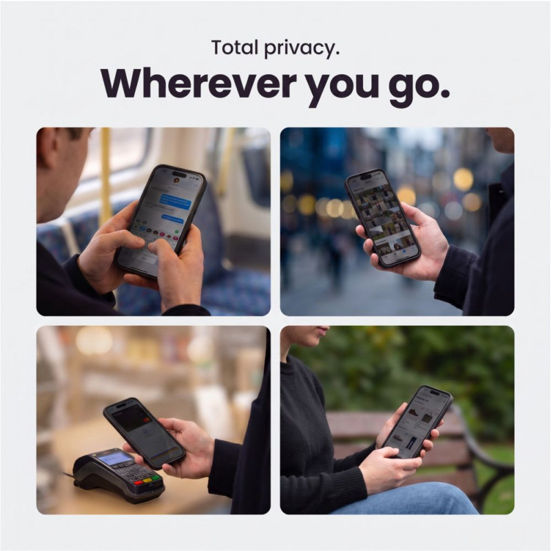 Tech-Protect Glass SPY+ privacy gehard glas voor Apple iPhone 18 Pro (2 st.)