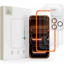 Tech-Protect Easy Set+ gehard glas set voor Apple iPhone 18 Pro Max scherm en lens, transparant (3 st.)