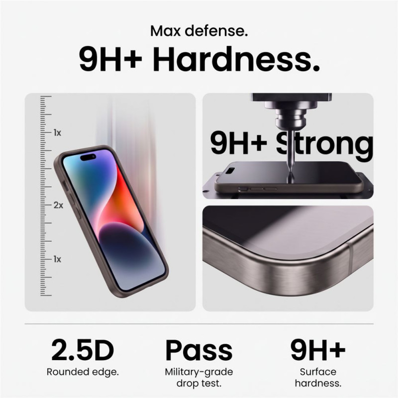 Tech-Protect Easy Set+ gehard glas set voor Apple iPhone 18 Pro Max scherm en lens, transparant (3 st.)