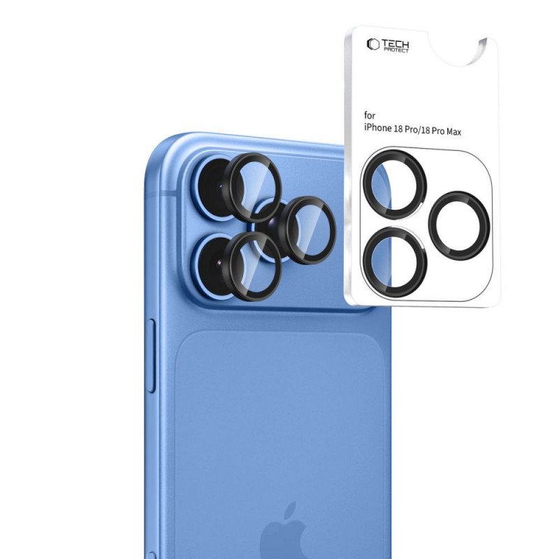 Tech-Protect Camring Fit+ camerabescherming voor Apple iPhone 18 Pro / 18 Pro Max, zwart