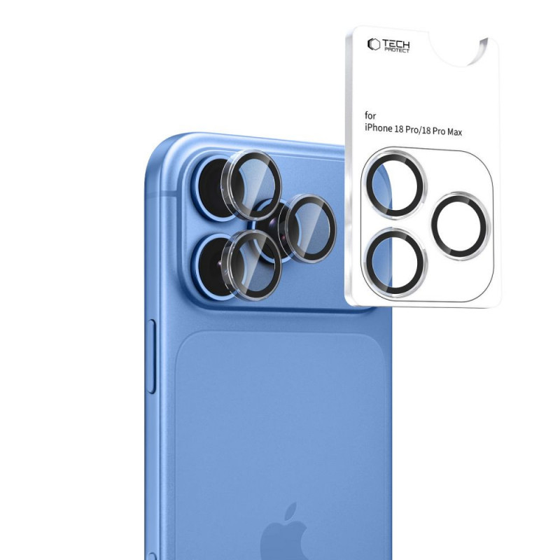 Tech-Protect Camring Fit+ Camerabescherming voor Apple iPhone 18 Pro / 18 Pro Max, transparant