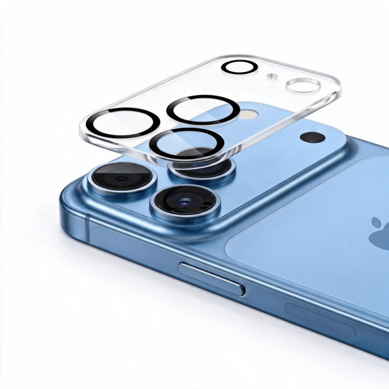 Tech-Protect Cam Fit+ camerabescherming voor Apple iPhone 18 Pro Max, transparant
