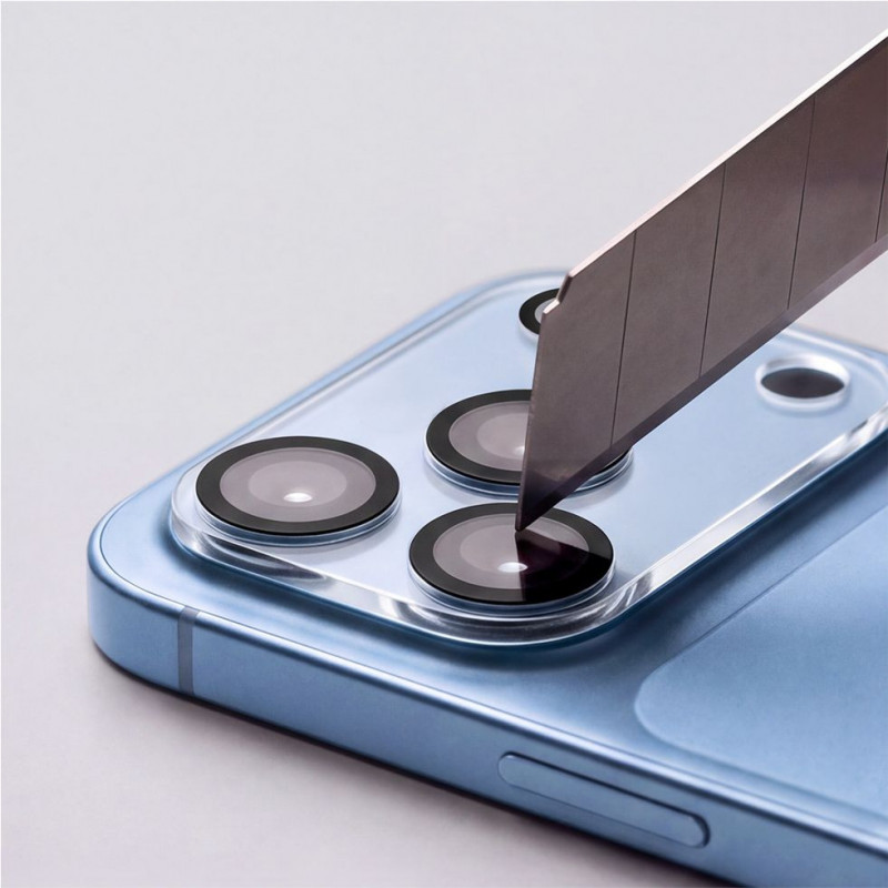 Tech-Protect Cam Fit+ camerabescherming voor Apple iPhone 18 Pro, transparant