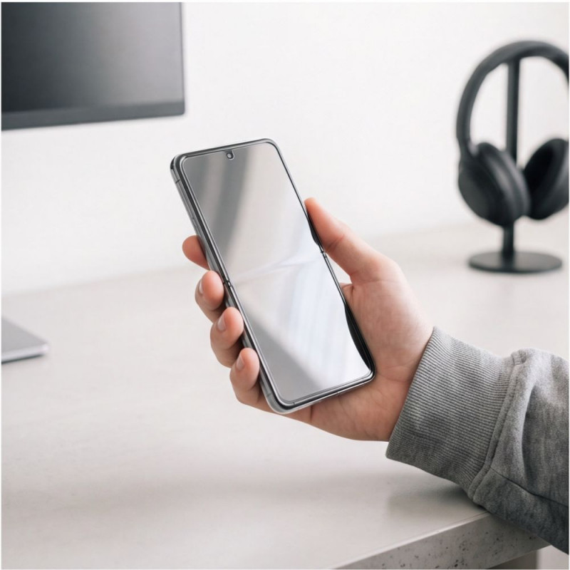 Tech-Protect Easy Set Folie & Glas Fit+ 4in1 schermbescherming voor Samsung Galaxy Z Flip 7 / 8, transparant (2+2 stuks)