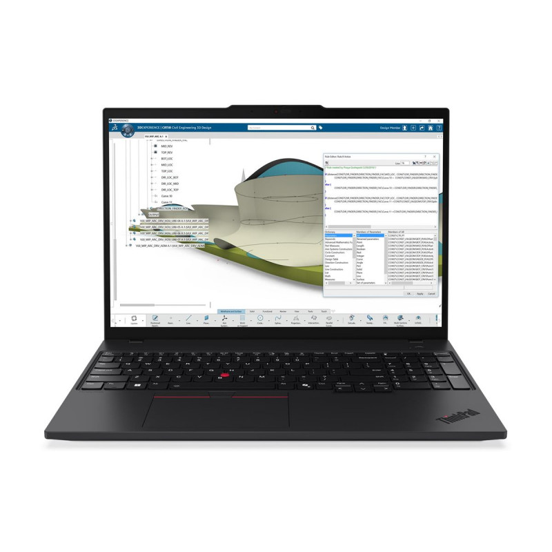 Lenovo ThinkPad P16s Gen 4 21QV007FGE 16" notebook, Intel Core Ultra 7 255H, 24 GB RAM, 512 GB SSD, Windows 11 Pro (DE)