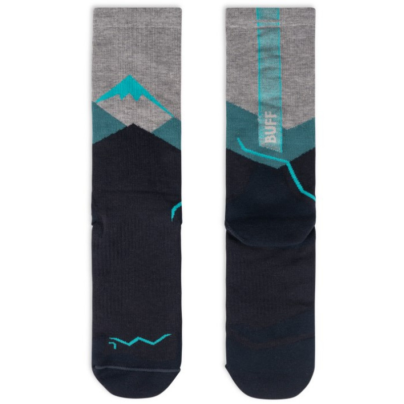Buff Merino Lightweight Crew Sok LWC1, Teal, L