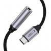 Tech-Protect Ultraboost USB-C naar 3,5 mm mini-jack DAC-adapter, ijzergrijs