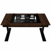 Lian Li DK07 bureau-behuizing Wood Edition, dual-systeem geschikt, 2x E-ATX, in hoogte verstelbaar, walnoot / zwart