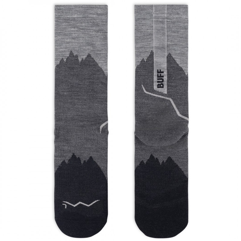 Buff Merino Lightweight Crew Sok LWC3, Zwart, L