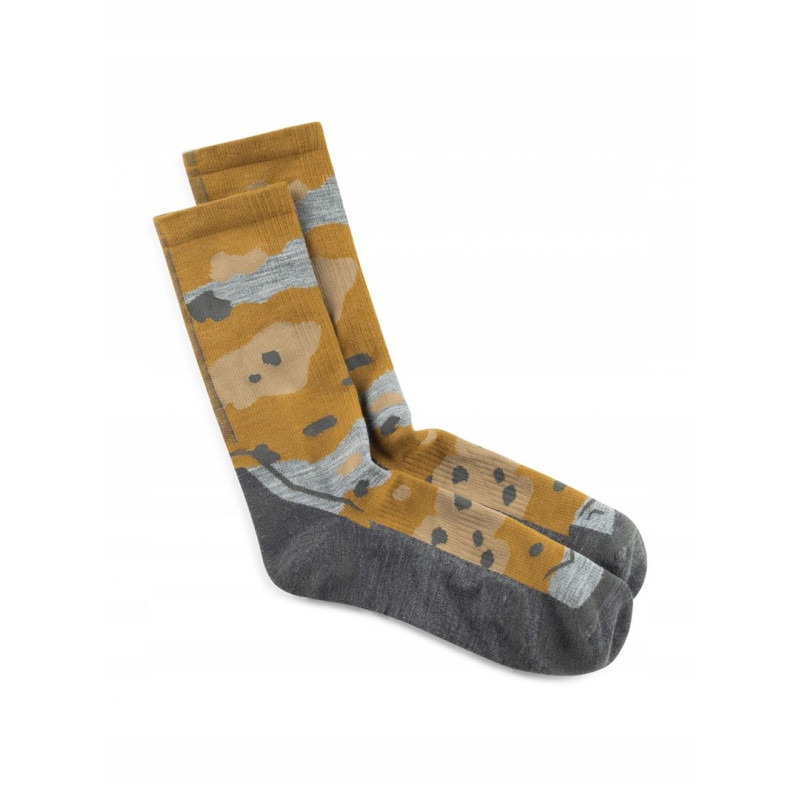 Buff Merino Lightweight Crew Sok LWC2, Umber Khaki, L