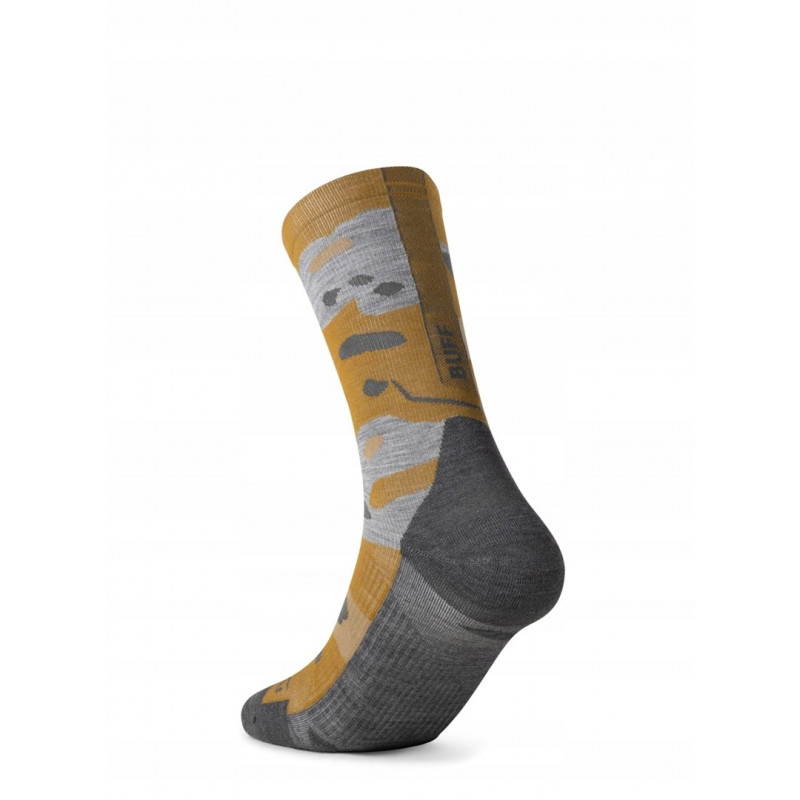 Buff Merino Lightweight Crew Sok LWC2, Umber Khaki, L