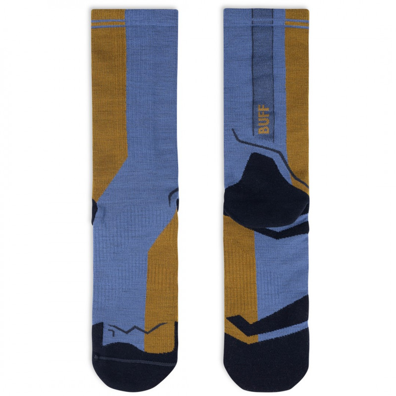 Buff Merino Lightweight Crew Sok LWC4, Blauw, L