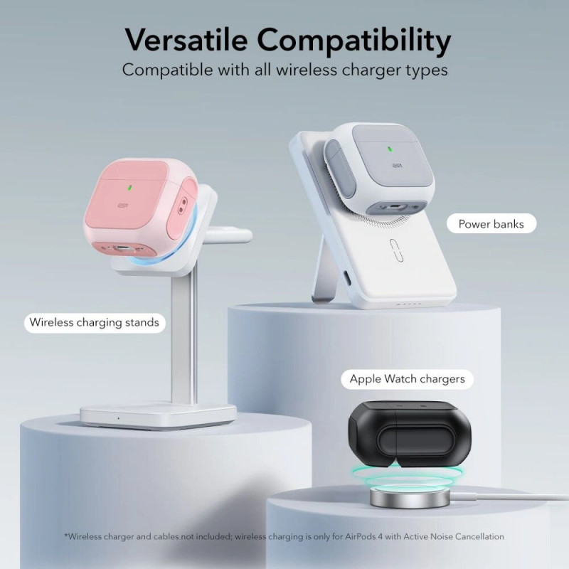 ESR Orbit HaloLock MagSafe-hoesje voor Apple AirPods 4, roze