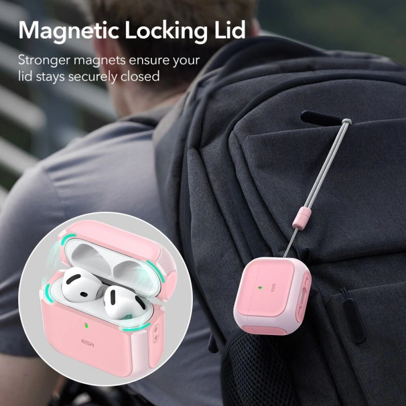 ESR Orbit HaloLock MagSafe-hoesje voor Apple AirPods 4, roze