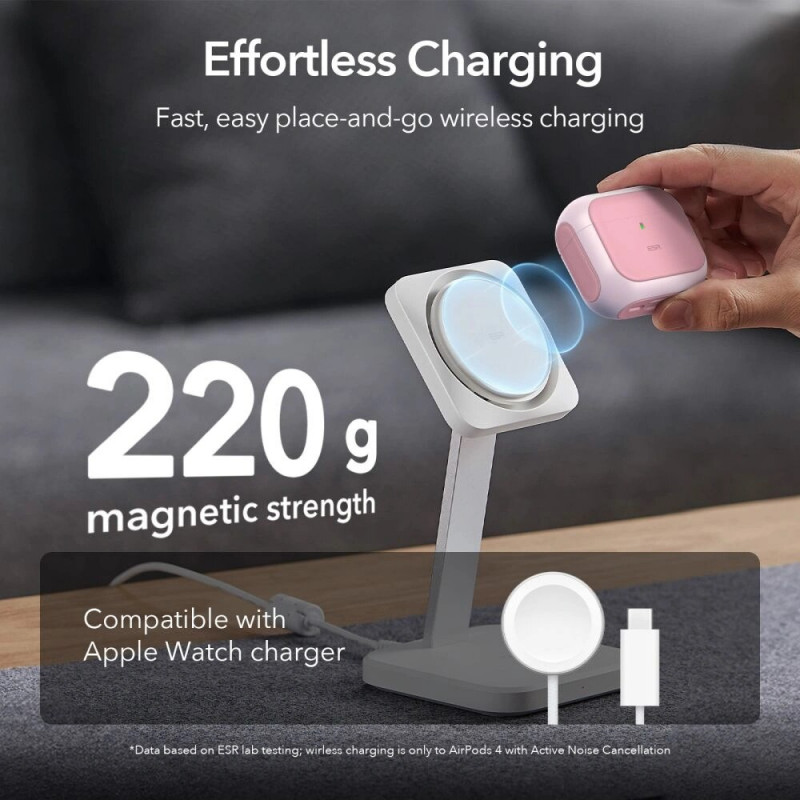 ESR Orbit HaloLock MagSafe-hoesje voor Apple AirPods 4, roze