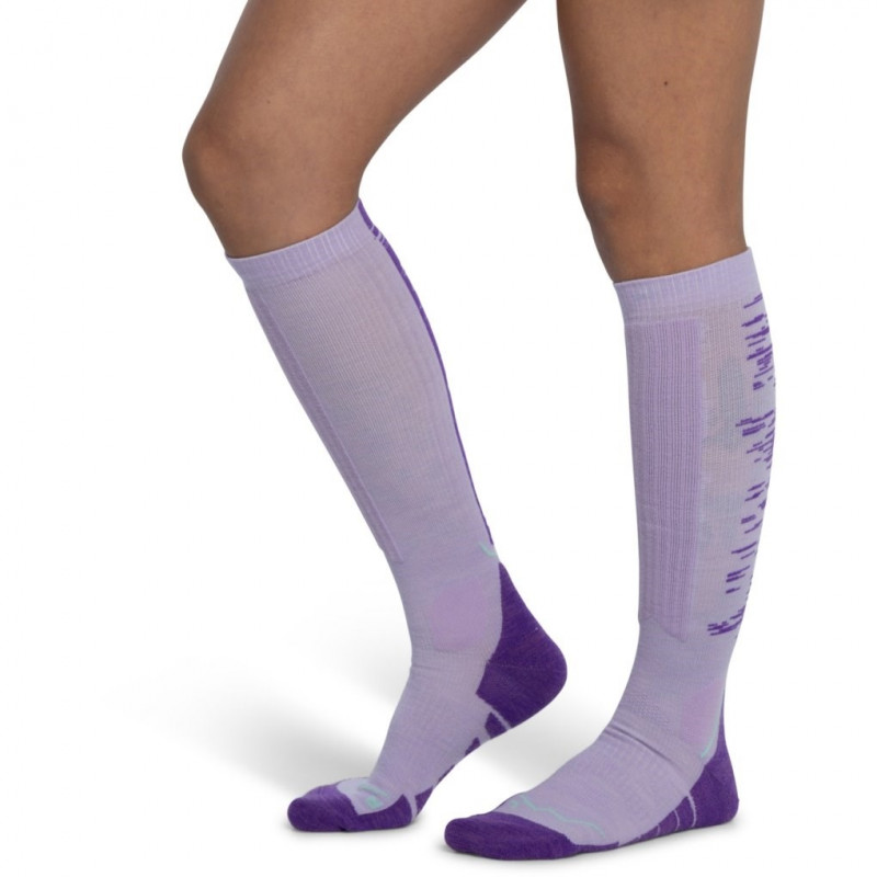 Buff Merino HW Over The Calf Sokken HWO2 Lilac Ice