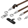 Tech-Protect C10S Rope Crossbody- en polsbandset, Walnut Brown/Titanium