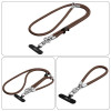 Tech-Protect C10S Rope Crossbody- en polsbandset, Walnut Brown/Titanium