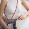 Tech-Protect C10S Rope Crossbody- en polsbandset, Dusty Rose/Titanium