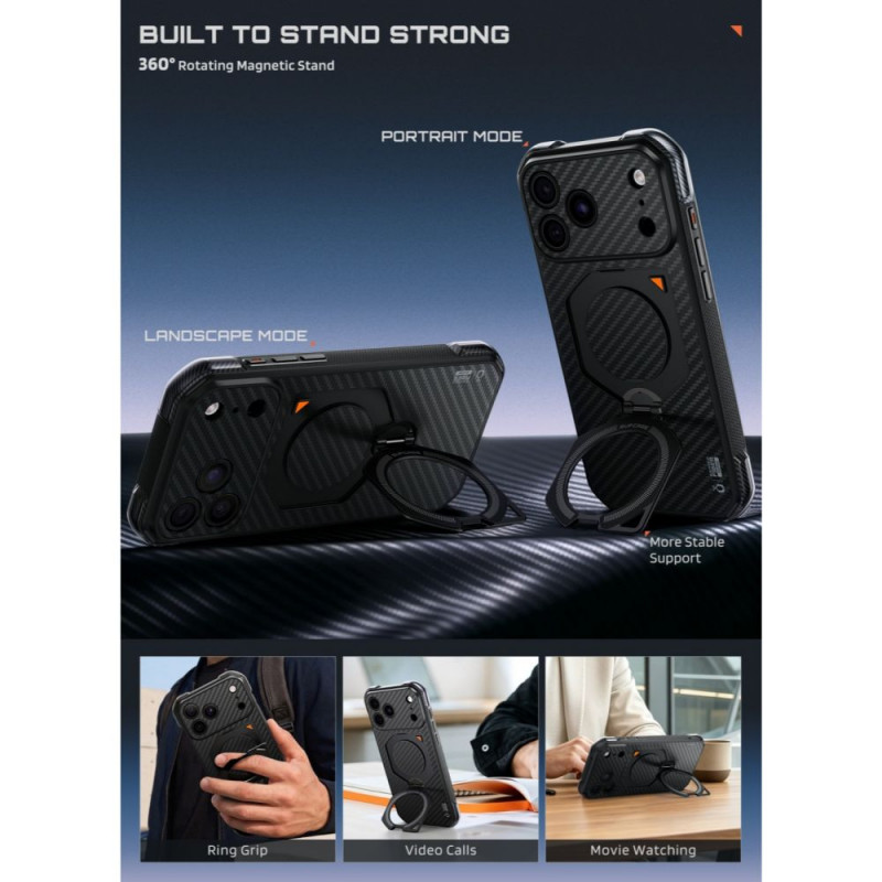 Supcase UB Aero MagSafe Aramid-hoesje voor Apple iPhone 17 Pro Max / 18 Pro Max, zwart