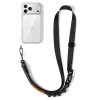 Tech-Protect C9S Rope Crossbody telefoonband, zwart/oranje