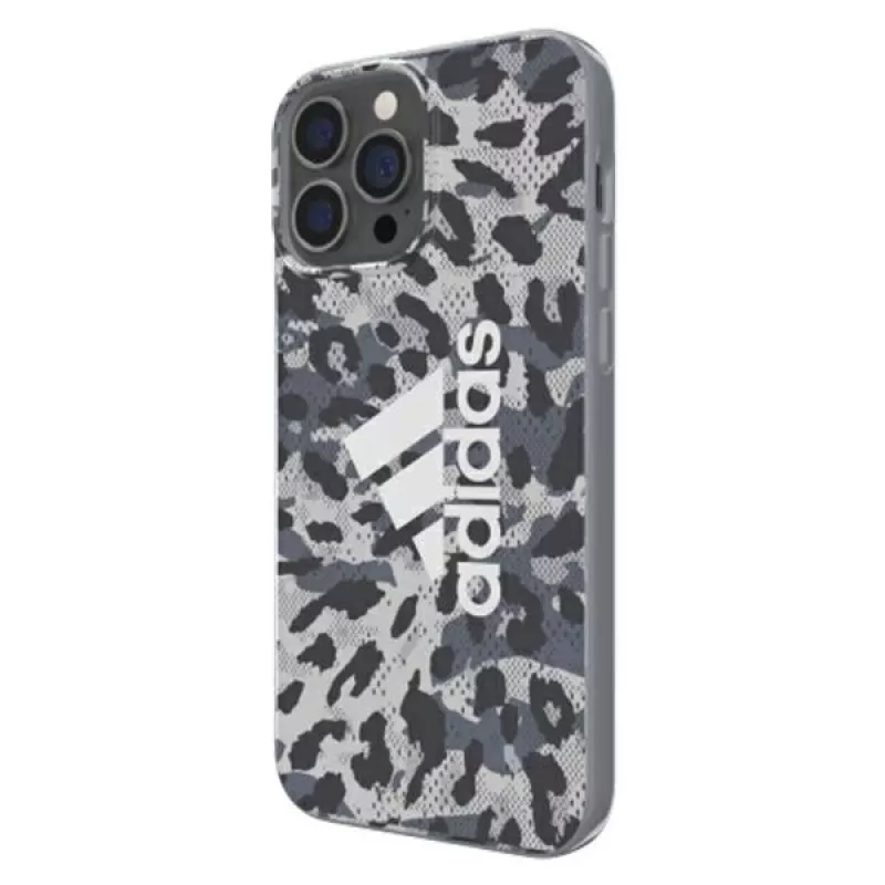 Adidas OR SnapCase Leopard-hoesje voor Apple iPhone 13 Pro Max, grijs