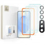 Tech-Protect Supreme Set gehard glas scherm- en lensbeschermerset voor Samsung Galaxy S25+, transparant (3 stuks)