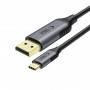 Tech-Protect UltraBoost USB-C naar DisplayPort 1.4-kabel, 8K 60Hz, 180 cm, zwart