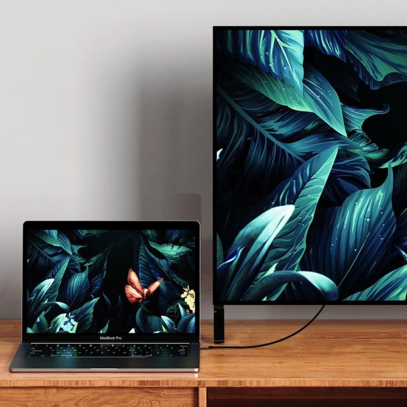 Tech-Protect UltraBoost USB-C naar DisplayPort 1.4-kabel, 8K 60Hz, 180 cm, zwart