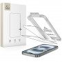 Tech-Protect Quick Set+ THP4498 gehard glas schermbeschermer voor Apple iPhone 17, zwart (2 st.)
