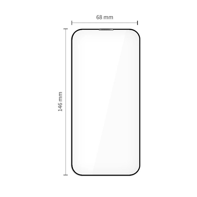 Tech-Protect Quick Set+ THP4498 gehard glas schermbeschermer voor Apple iPhone 17, zwart (2 st.)