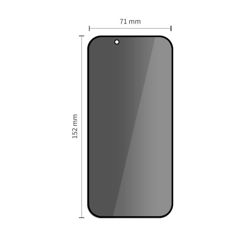 Tech-Protect Glass Spy+ privacy gehard glas voor Apple iPhone Air (2 st.)
